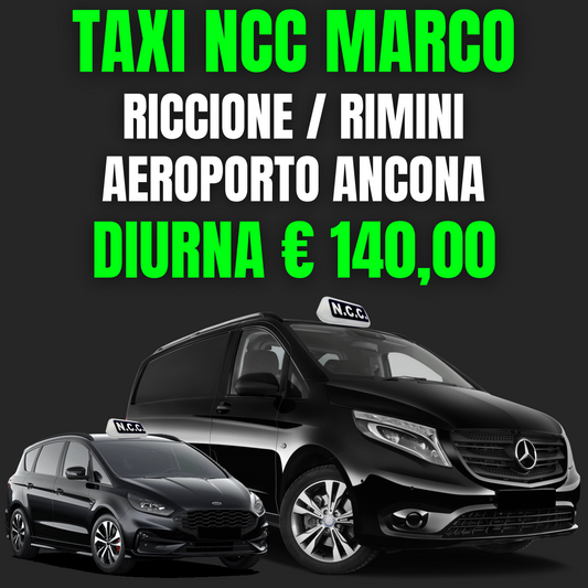 RICCIONE/RIMINI - AEROPORTO ANCONA (DIURNA)